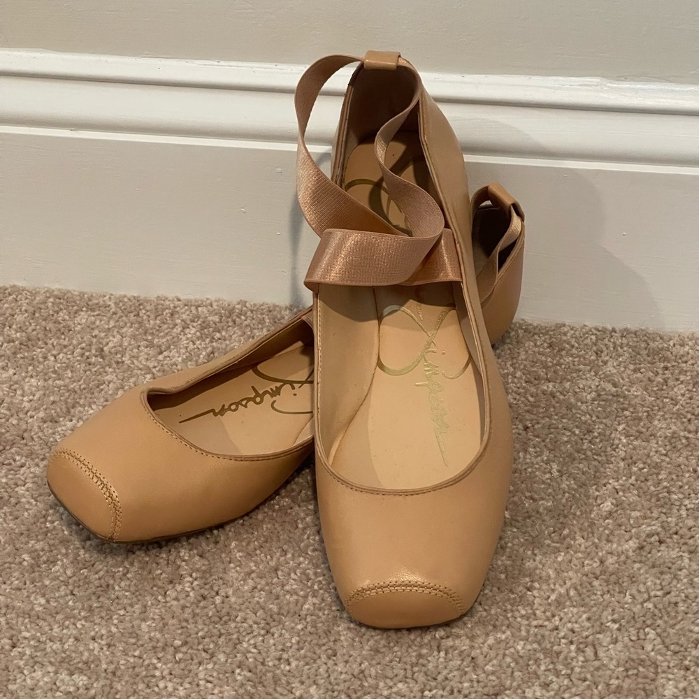 Jessica Simpson Mandalaye Ballet Style Flats Flats in Natural